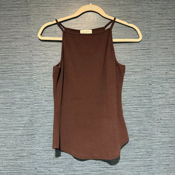 LOVERS + FRIENDS Ribbed Tank Top - Medium, Brown (REVOLVE) - Picture 1 of 5